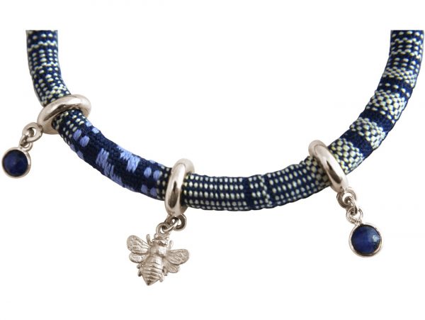 Gemshine - Damen - Armband - 925 Silber - AZTEC - BEE - Biene  - Saphir - Blau – Bild 3