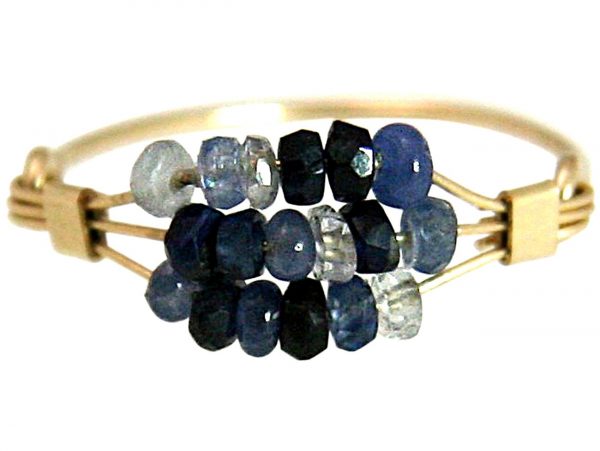 Gemshine - Damen - Ring - Vergoldet - Saphir - Blau, Ringgröße:50 (15.9) – Bild 3