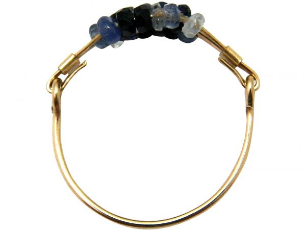 Gemshine - Damen - Ring - Vergoldet - Saphir - Blau, Ringgröße:51 (16.2) – Bild 4