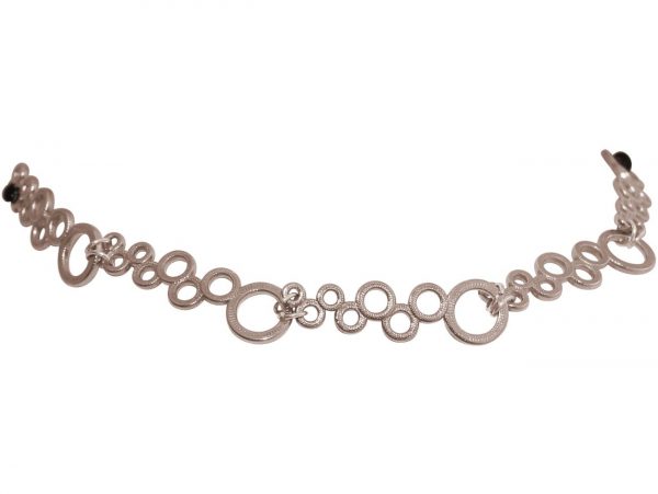 GEMSHINE Damenhalskette Choker in Silber oder rose vergoldet mit längenverstellbares schwarzes Samtband. Made in München / Germany. Qualitätsvoller Schmuck im edlen Etui., Metall Farbe:Silber