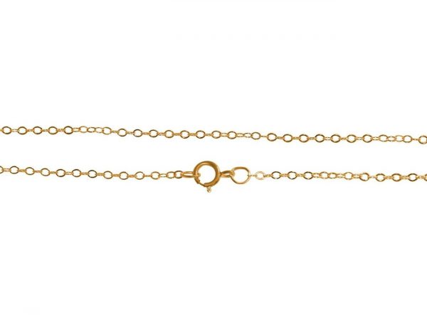 GEMSHINE 14k 585 Gold Halskette. 1,5 mm Ankerkette im klassischen Design mit Längen von 40 bis 76 cm, Ketten Länge:40 – Bild 4