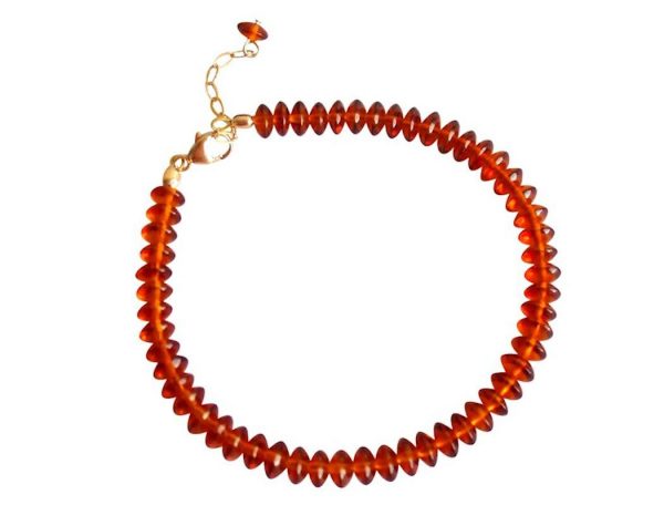 Gemshine - Damen - Armband - Vergoldet - Bernstein - Gelb - Orange