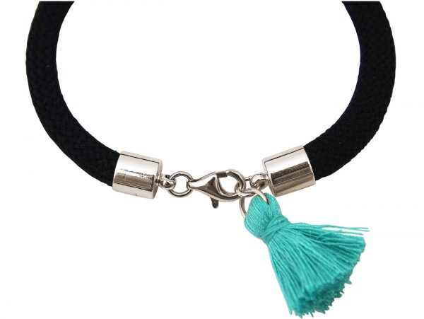 Gemshine - Damen - Armband - 925 Silber - Edelstein - Aqua Chalcedon - BEE - Biene - Grün - Schwarz – Bild 4