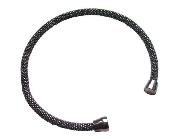 Gemshine - Damen - Armband - 925 Silber - Ruthenium - Schwarz – Bild 4