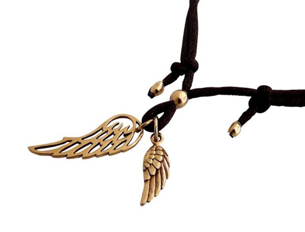 Gemshine - Damen - Armband - WINGS - Bronze - Braun - Größenverstellbar – Bild 3