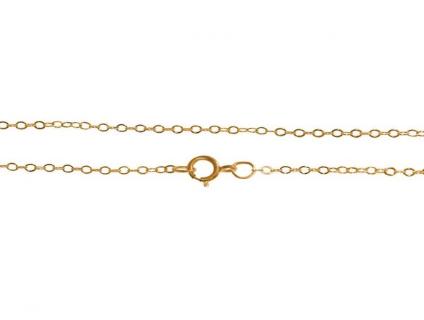 GEMSHINE 14k 585 Gold Halskette. 0,5 mm Ankerkette im klassischen Design mit Längen von 40 bis 46 cm – Bild 4