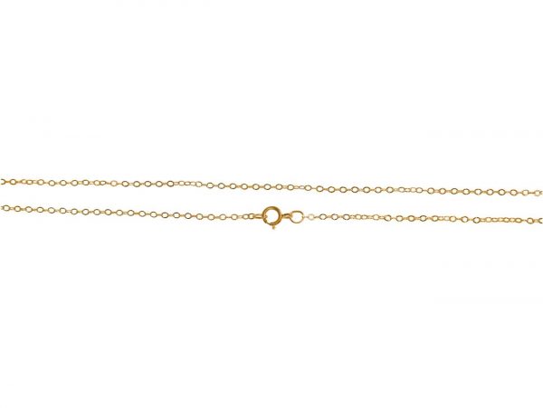 GEMSHINE 14k 585 Gold Halskette. 0,9 mm Ankerkette im klassischen Design mit Längen von 40 bis 76 cm, Ketten Länge:61 – Bild 3