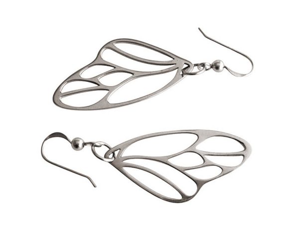 Gemshine - Damen - Ohrringe - Schmetterling - Flügel - WINGS - 925 Silber –- 4,5 cm – Bild 4