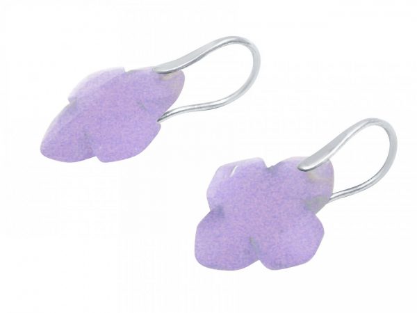 Gemshine - Damen - Ohrringe - 925 Silber - Chalcedon - Lavendel Lila - GEM - 2,5 cm – Bild 3