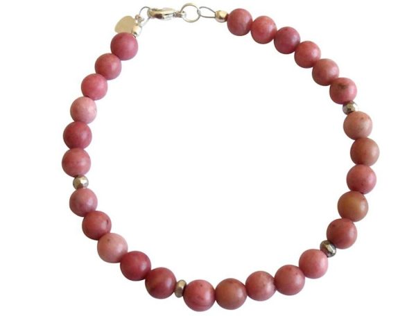 Gemshine - Damen - Armband - Edelstein - Rosa - 925 Silber - 6 mm – Bild 4